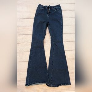 Shein Women's stretch bell-bottom jeans size small